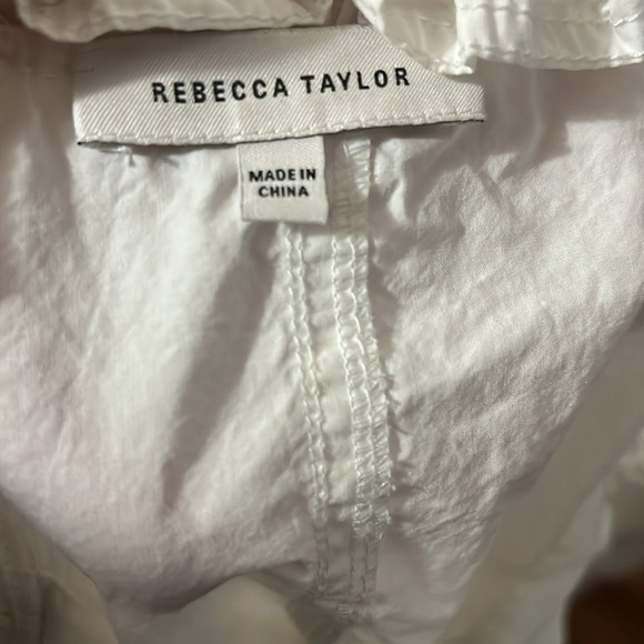 Rebecca Taylor Women's White Peplum Top - Picture 9 of 14